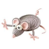 Handmade Crochet Craft Crochet Animal Coaster Soft Knitted Non-Slip Base Cute Cartoon Cup Mat Animal Shape Design
