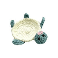 Handmade Crochet Craft Crochet Animal Coaster Soft Knitted Non-Slip Base Cute Cartoon Cup Mat Animal Shape Design