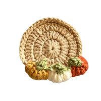 Handmade Crochet Craft Crochet Animal Coaster Soft Knitted Non-Slip Base Cute Cartoon Cup Mat Animal Shape Design